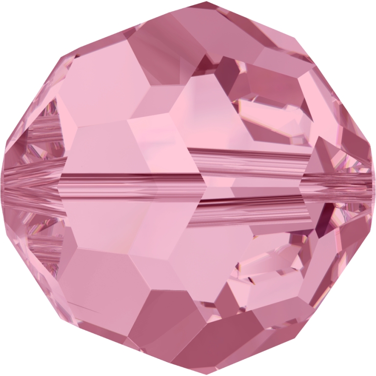 (image for) 5000 14mm*. Light Rose Round Bead PQ 4